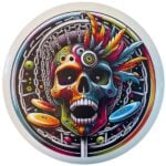 Infinity Art Series - Custom Disc Golf Discs - Limited Edition - #13 Chain Skull Collector, P Model US